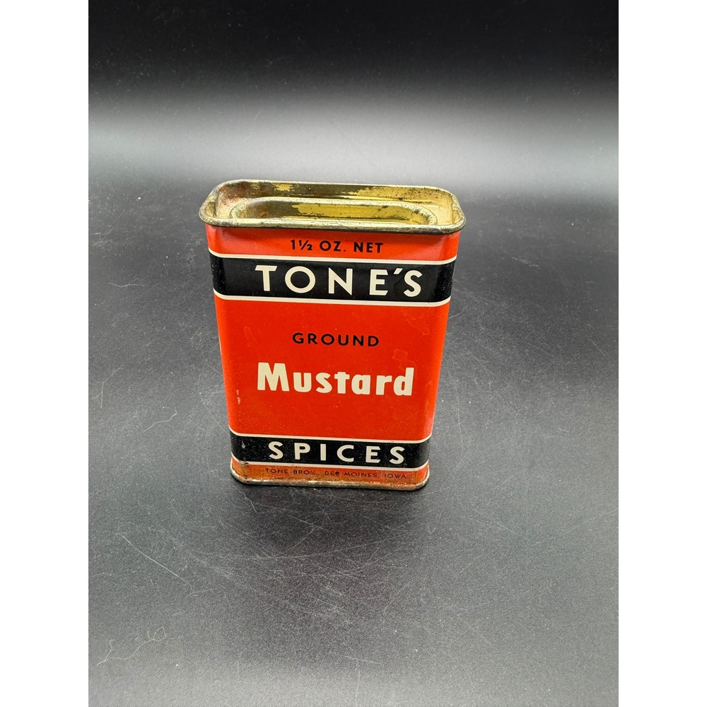 Vintage Tone's Ground Mustard Tin